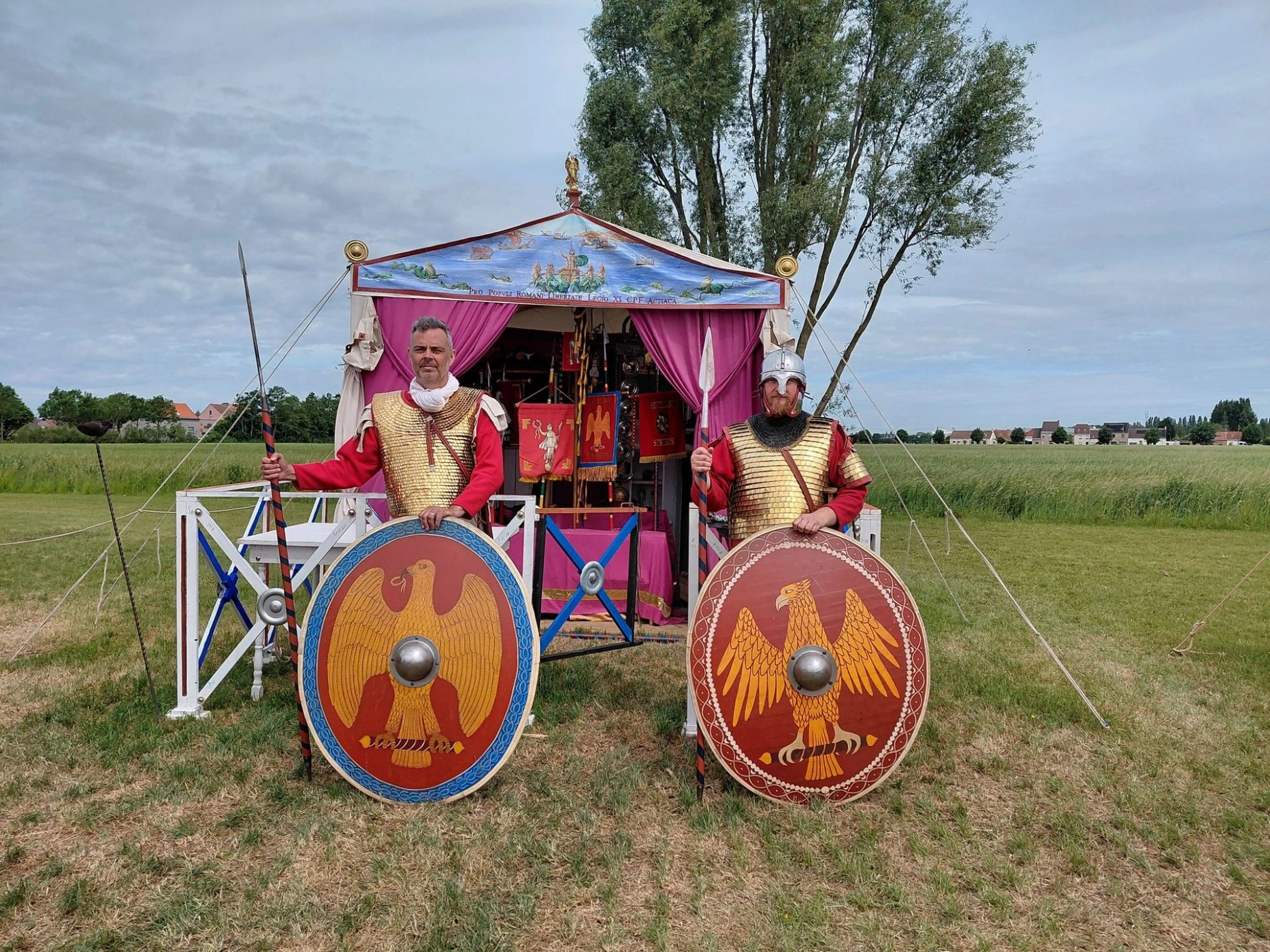 The guard at the standards